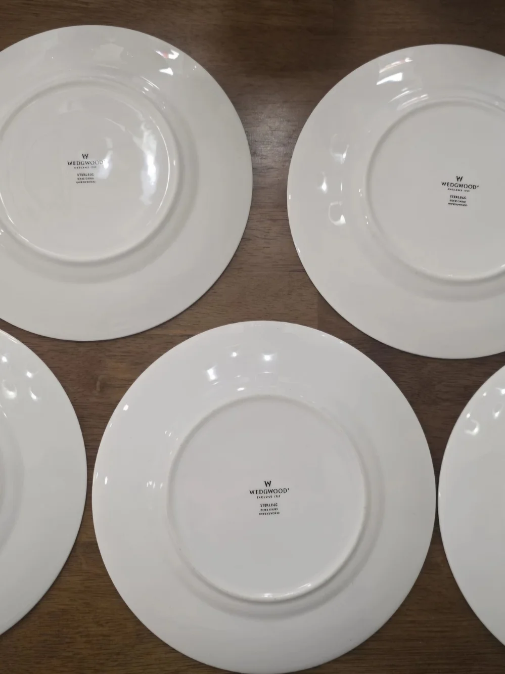 Set Of 5 WEDGWOOD STERLING BONE CHINA Salad Plates  Made In England